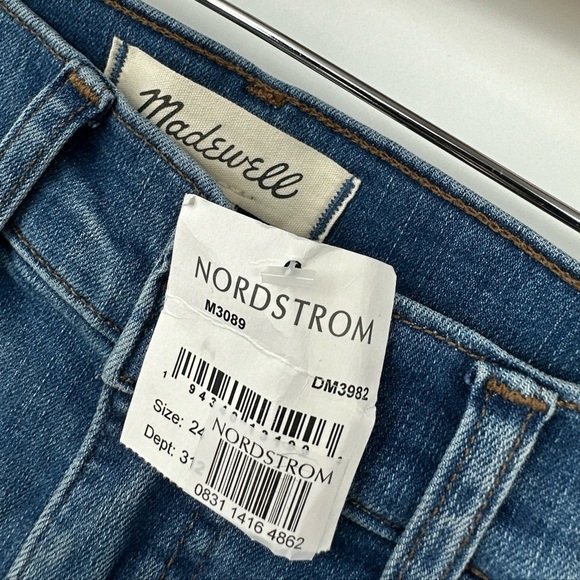 NEW Madewell 9" Mid-Rise Skinny Jeans With Magic Pockets Sz 24 NWT - Picture 2 of 5